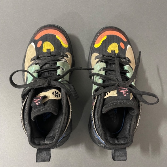 Adidas Harden Vol 5 Futurenatural in Black Kids Size 12K - Picture 3 of 6